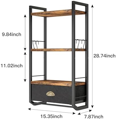 Wall-Mounted Bathroom Towel Organizer 3 Tier