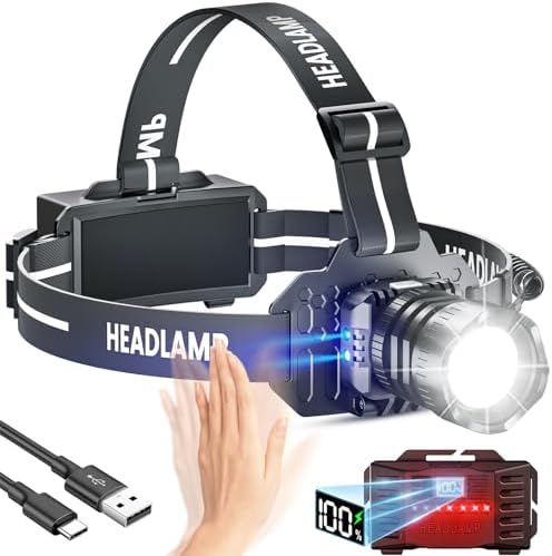 Bright Waterproof Headlamp for Hiking
