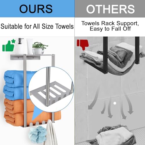 JIAPAIDUO Wall Mounted Towel Rack