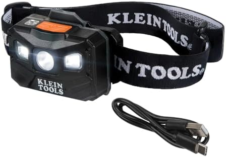 Klein Tools 56048 Rechargeable Auto-Off LED Headlamp