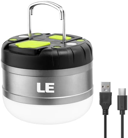 Enhanced LED Camping Lantern - Rechargeable 5 Light Modes