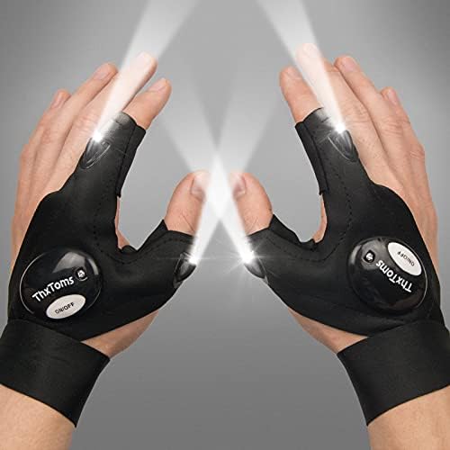 THXTOMS LED Flashlight Gloves for Men