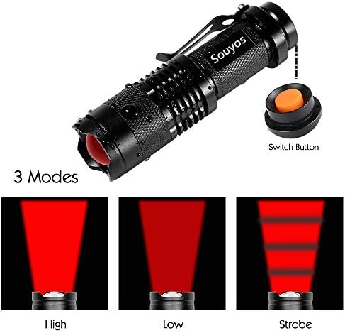 Red Hunting Flashlight Set