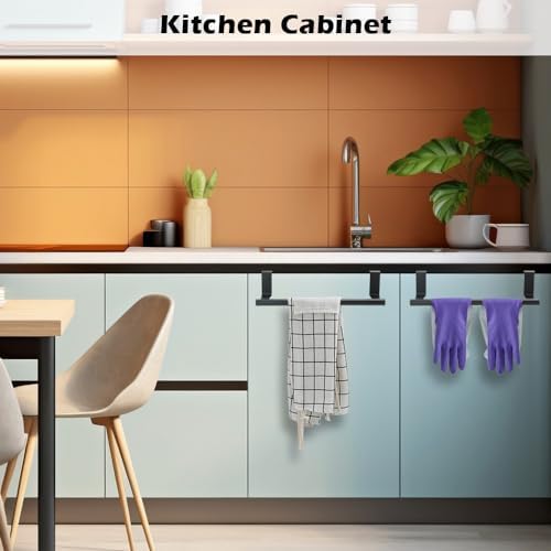 SITAKE 4PCS Cabinet Door Towel Bar Black