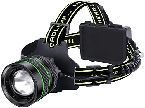 Spotlighter 120000LM Super Bright Rechargeable Headlamp for Camping Hiking