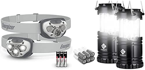 Energizer Headlamp Lantern Bundle for Camping Outdoors