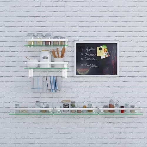Sturdy Durable Glass Bath Shelf