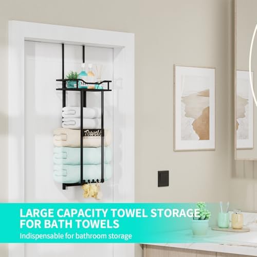HapiRm Over the Door Towel Rack