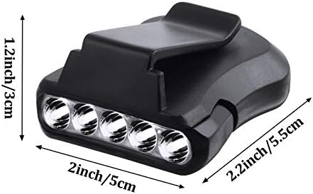 Mudder 6-Piece Clip Headlamp Set for Hunter anglers