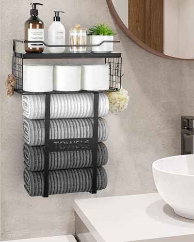 Sturdy Wall-Mounted Towel Rack