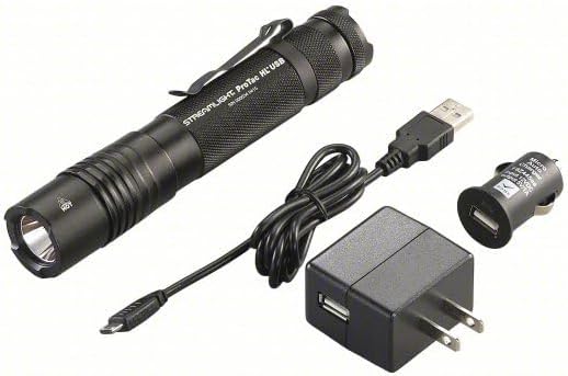 High-Lumen ProTac multi-fuel USB tactical flashlight with 1000-lumen output
