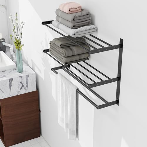 The Bethom 24 Wall-Mounted Towel Rack with 3 Tier Storage