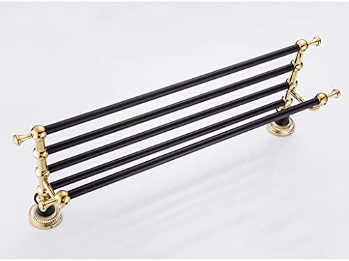 Golden bath towel holder