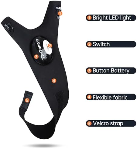 THXTOMS LED Flashlight Gloves for Men