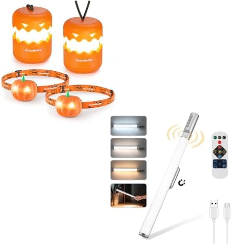Halloween LED Lantern Headlamp Set with Motion Sensors