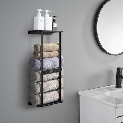 ULUPJ Compact Towel Rack for Small Spaces