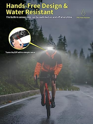 Smiling Shark Rechargeable HeadlampPerfect for camping hiking and outdoor adventures