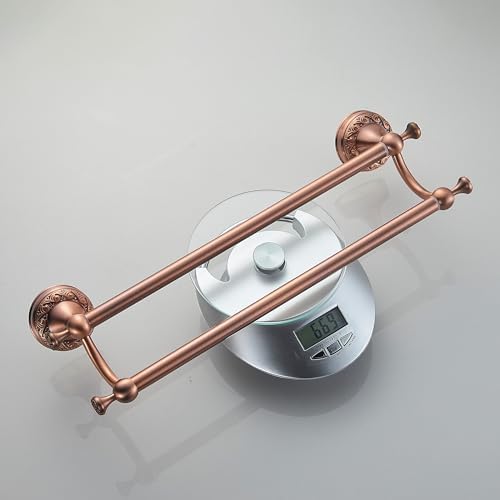 Adjustable Red Copper Bath Towel Holder