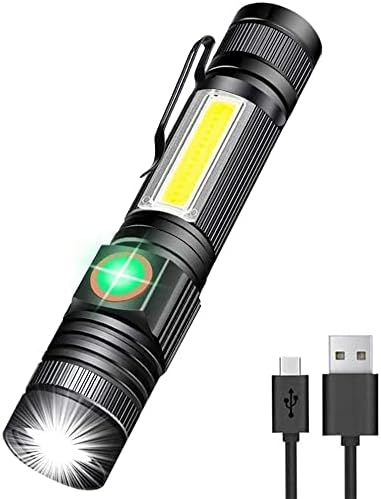 Hoxida Rechargeable LED Flashlight - Waterproof Magnetic Best for Camping