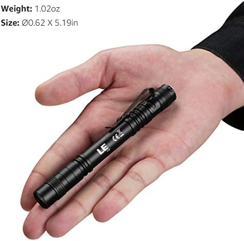 LE LED Pen Flashlight Lightweight Durable
