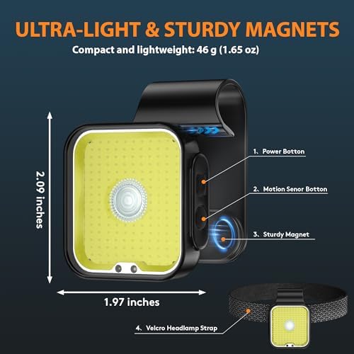 12 Lighting Modes Clip-On Running Light Rechargeable Durable