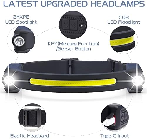 AlpsWolf Bright Compact LED Headlamp Set for Camping