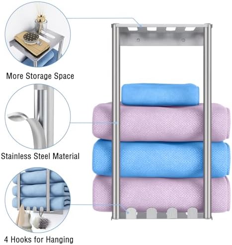JIAPAIDUO Wall Mounted Towel Rack