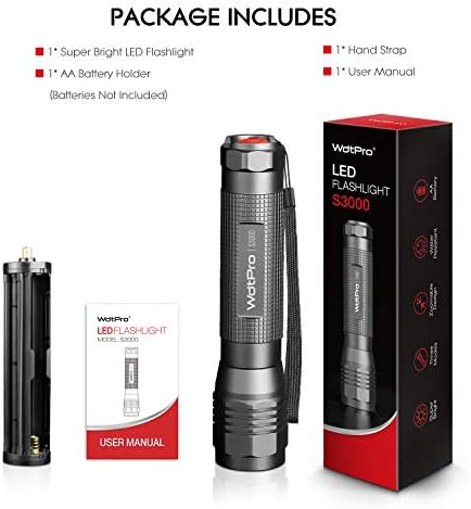 WdtPro High-Powered LED Flashlight S3000