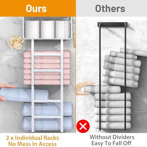 Perfect 34inch Towel Rack for Bathroom Storage