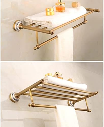 LCZHUJ Antique Brass Towel Rack for Bathroom