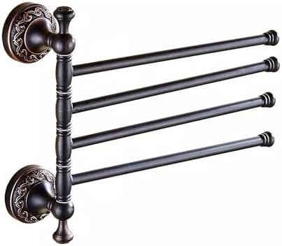 Durable Oil Rubble Bronze Brass Towel Rack Folding Bathroom Hardware