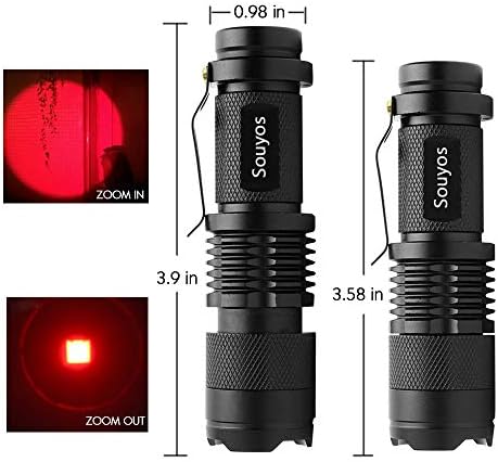 Red Hunting Flashlight Set