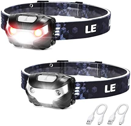 Sturdy 2-Piece LED Headlamp for Camping Hiking