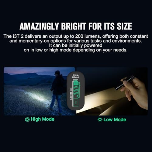 B- E- 200 Lums EDC Flashlight