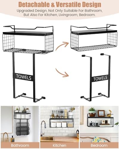 Sturdy Wall-Mounted Towel Rack