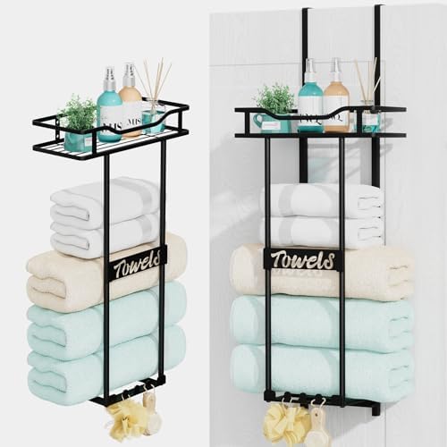 HapiRm Over the Door Towel Rack