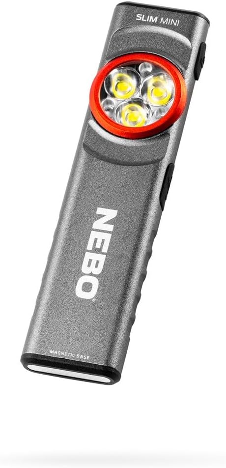 NEBO Slim Mini Rechargeable 250 Lumen Compact Pocket Flashlight