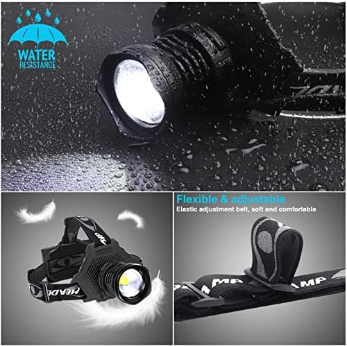 Bud K LED Headlamp USB Rechargeable 90000 Lumen