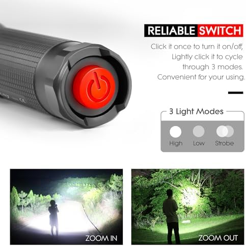 WdtPro High-Powered LED Flashlight S3000