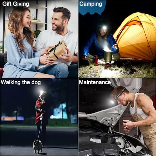 Rechargeable Headlamp Set with Motion Sensor 2500 lumen Brightness