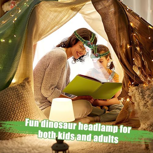 T-Rex Dinosaur LED Headlamp - Fun Outdoor Gear for Kids