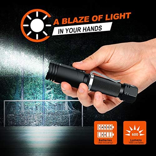 Tactical flashlight N7 600 lumens