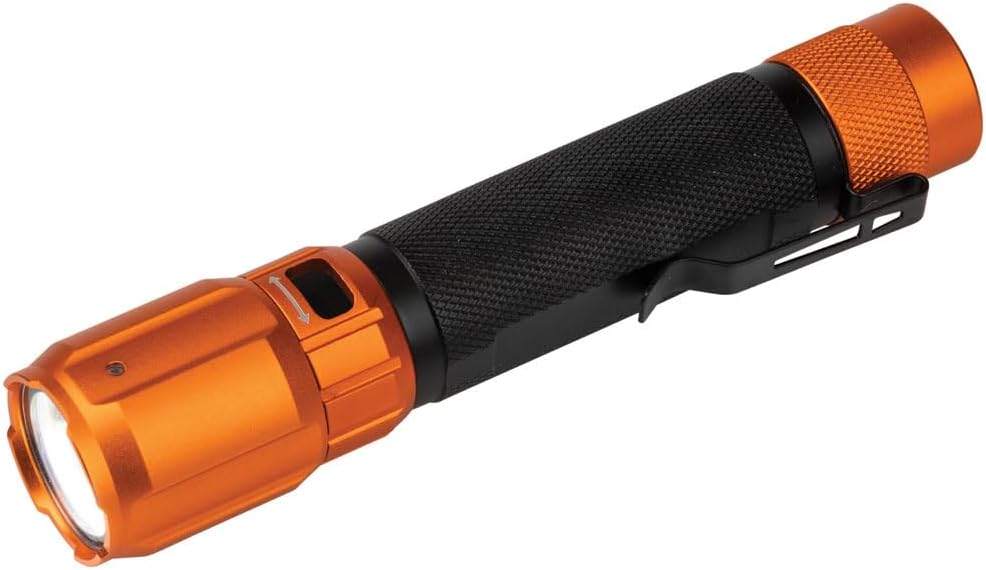 Rechargeable 2-Color LED Flashlight with Holster