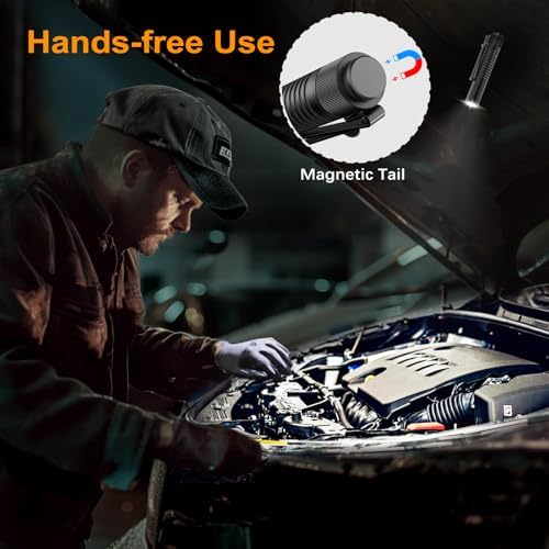 VTIGER T1A 1300 Lumens EDC Flashlight with Magnetic Clip