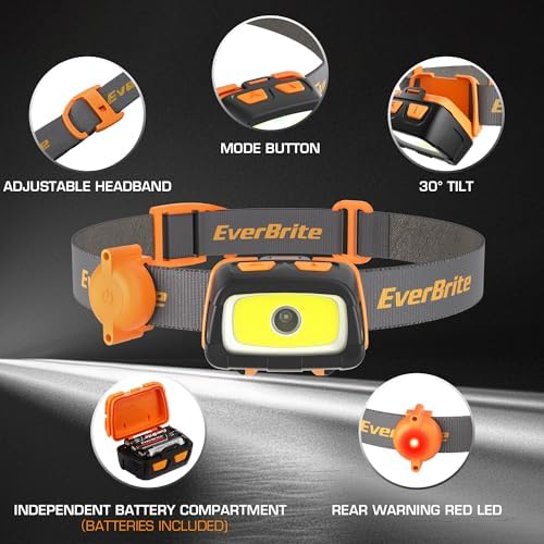 EverBrite 300-Lumen Headlamp with Dual Switch Lights