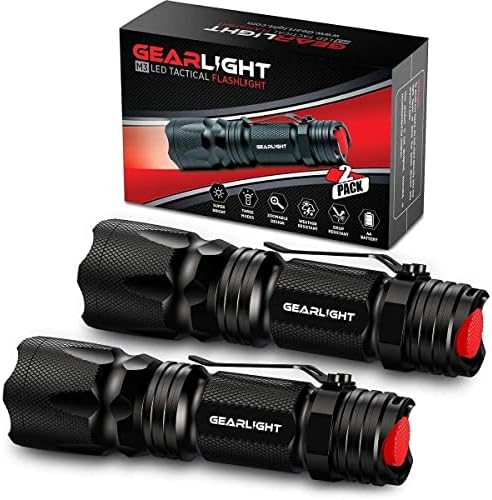 GearLight M3 Two-Battery LED Flashlight Compact tactical