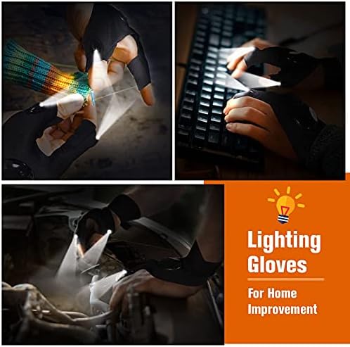 Jasee LED Flashlight Gloves Your Dads Secret Weapon