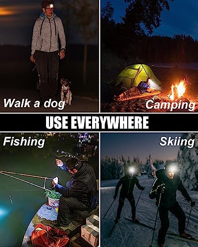 18000 Lumen Headlamp with 8 Modes for Hiking Cycling and More