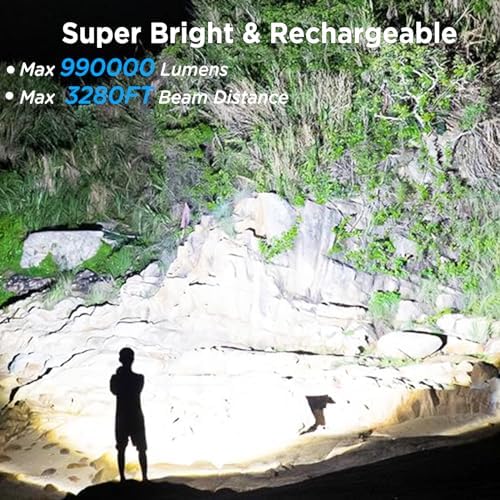 Bright Waterproof Rechargeable Flashlight for Emergencies