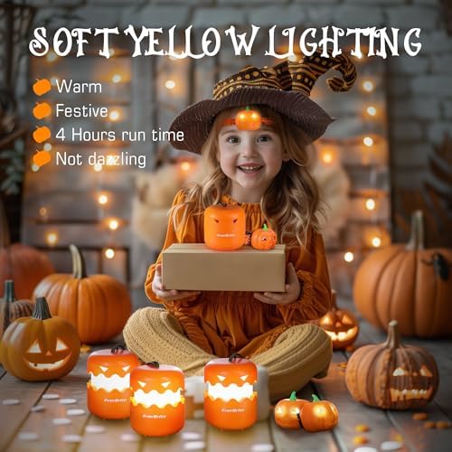 Halloween LED Lantern Headlamp Set with Motion Sensors